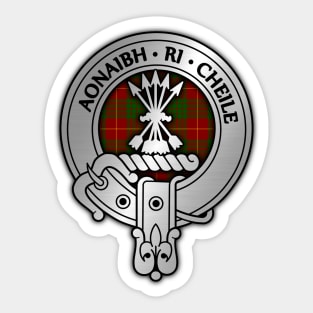 Clan Cameron Crest & Tartan Sticker